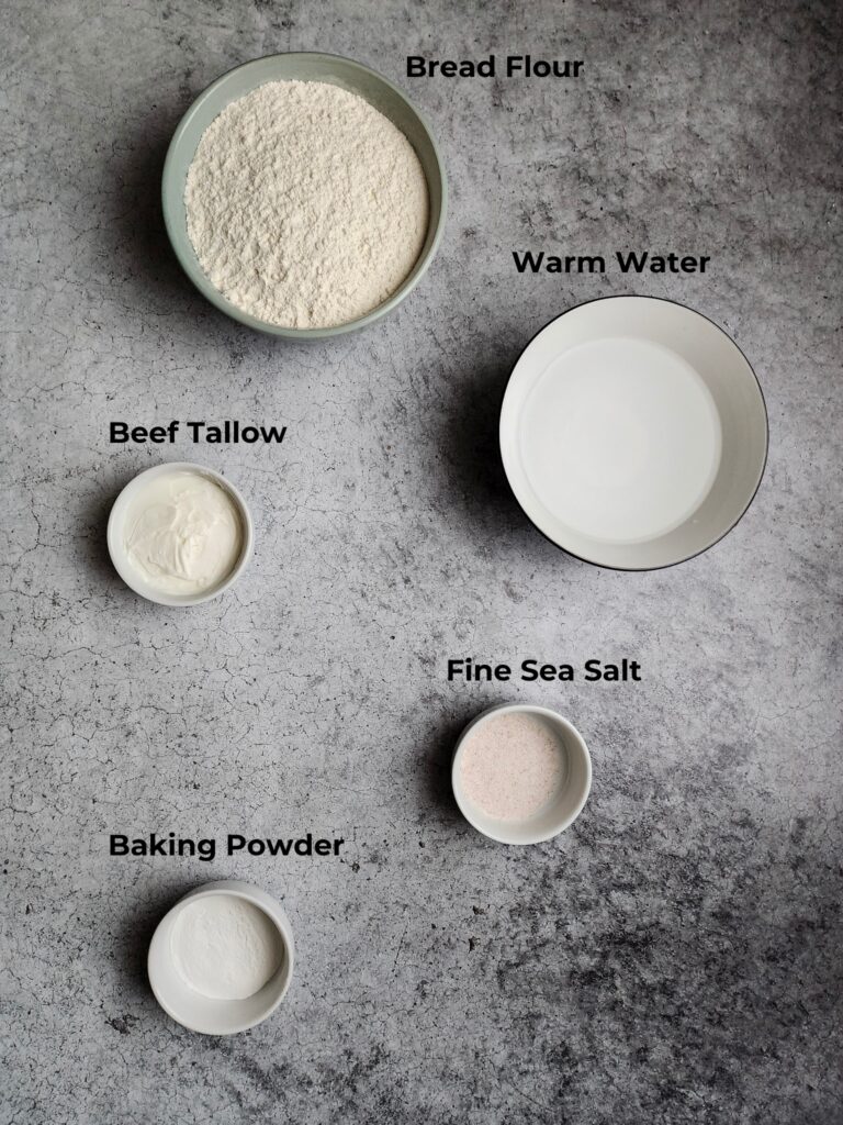 Beef Tallow Flour Tortilla Ingredients