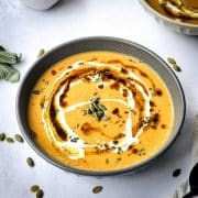 Roasted butternut squash soup featured image