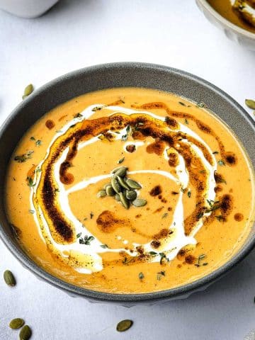 Roasted butternut squash soup featured image